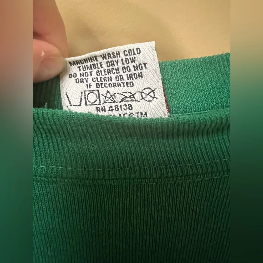 Philadelphia Eagles Vintage Nutmeg Green Crewneck Sweatshirt 1993 - Picture 5 of 10